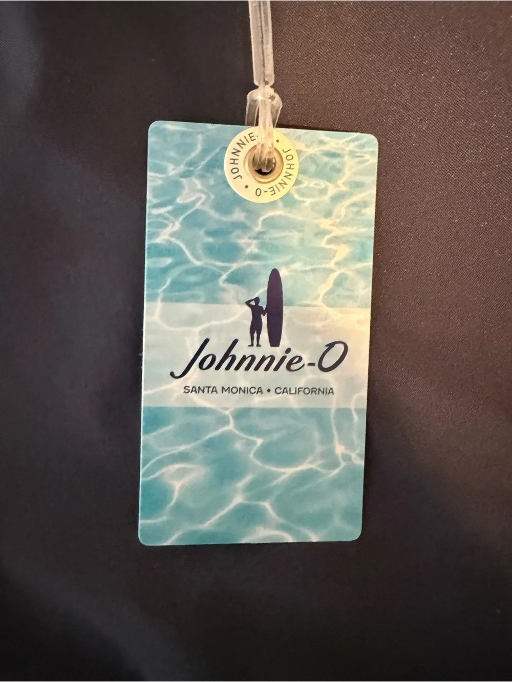 johnnie-O Navy Swim Trunks with White Drawcord